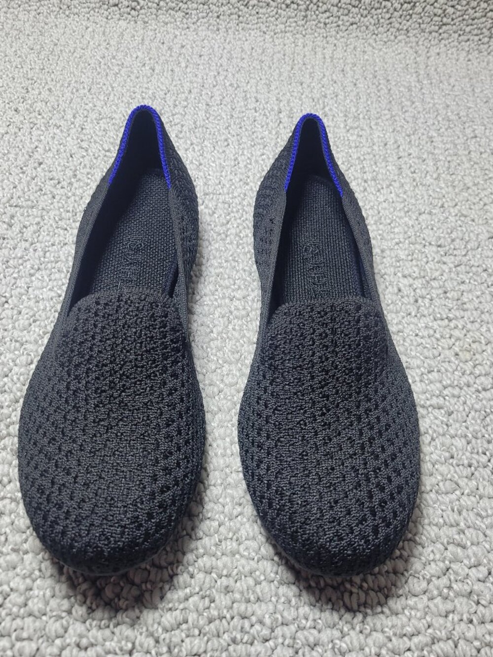 Rothy’s The Loafer Women's Size 8 Black Honeycomb Round Toe Slip On Shoes